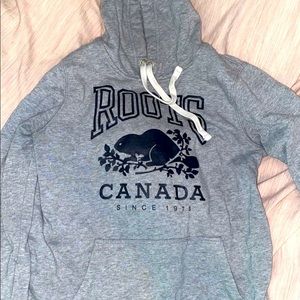 selling a grey roots hoodie in great condition!